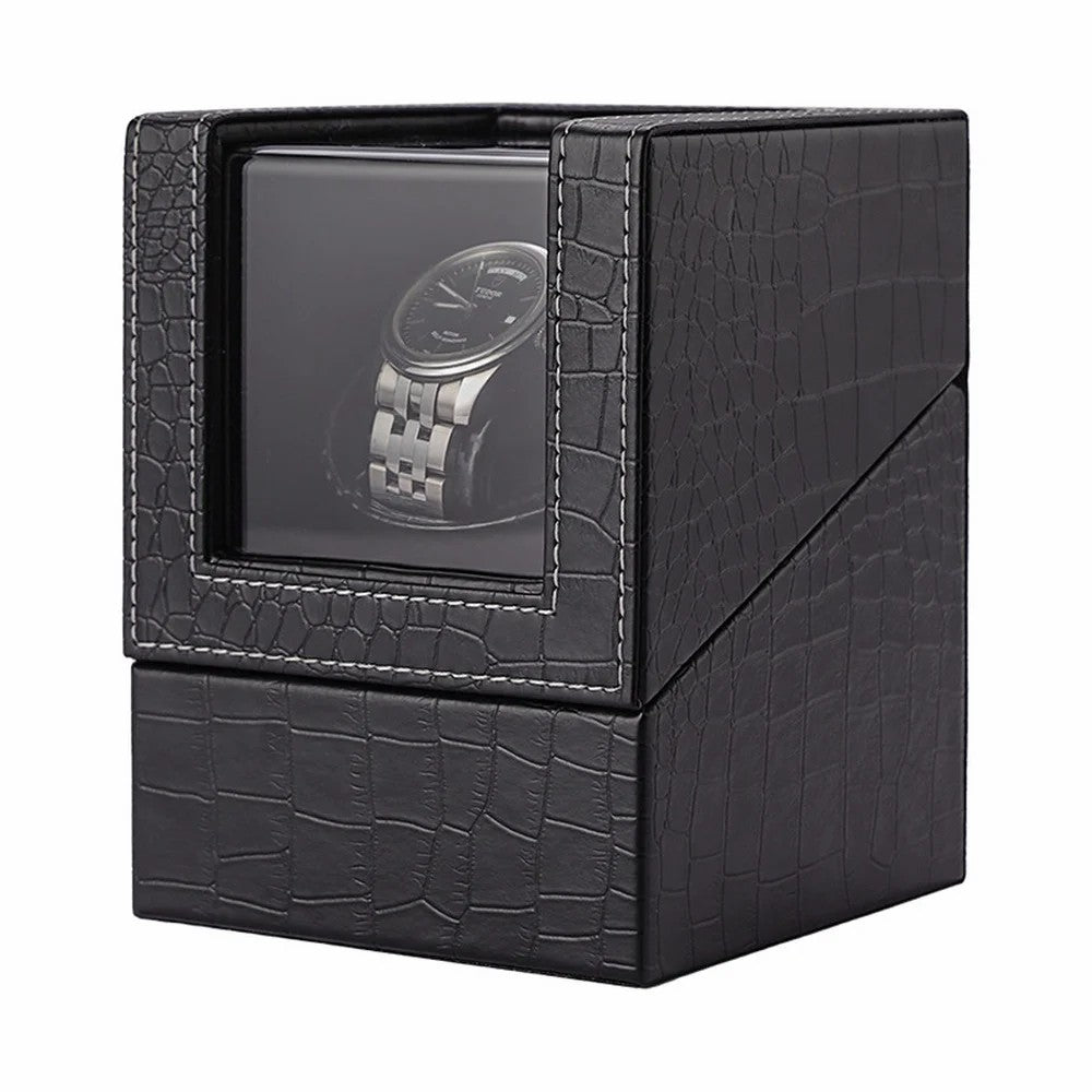 W125 Automatic Single Watch Electric Rotating Box Watch Leather Display Box W125 Automatic Single Watch Electric Rotating Box Watch Leather Display Box